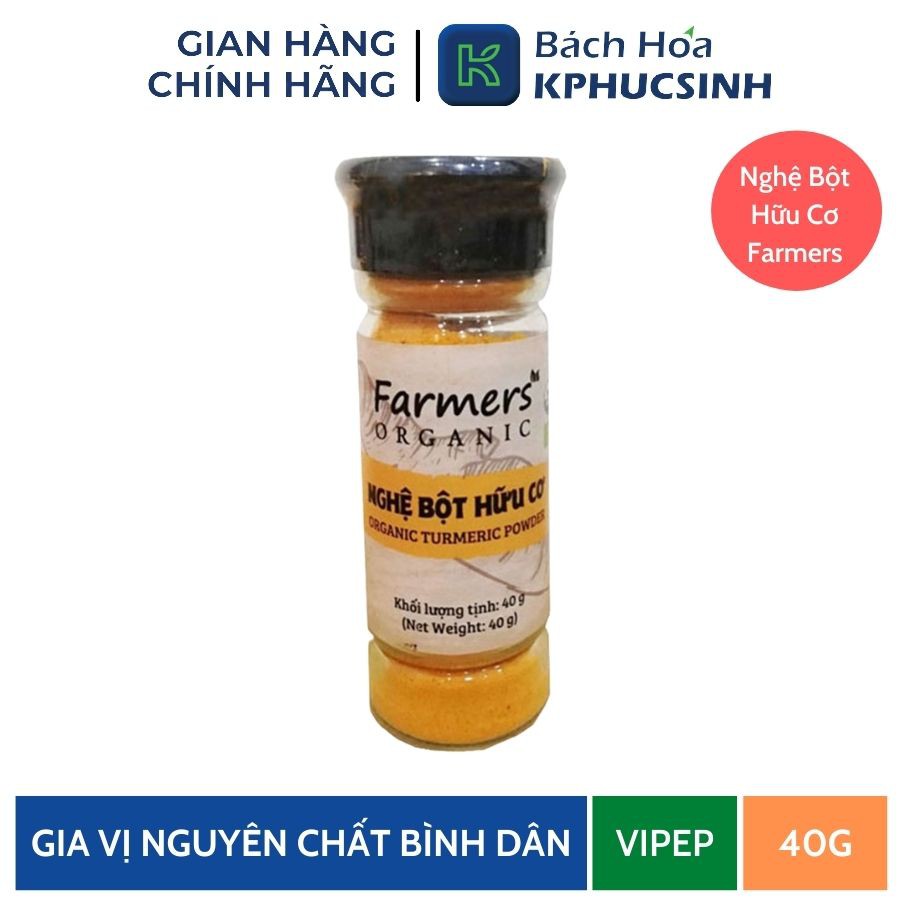 Bột nghệ bột hữu cơ nguyên chất 40gr KPHUCSINH - Hàng Chính Hãng