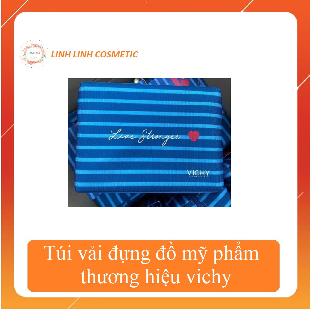 Túi vải đựng đồ mỹ phẩm thương hiệu vichy