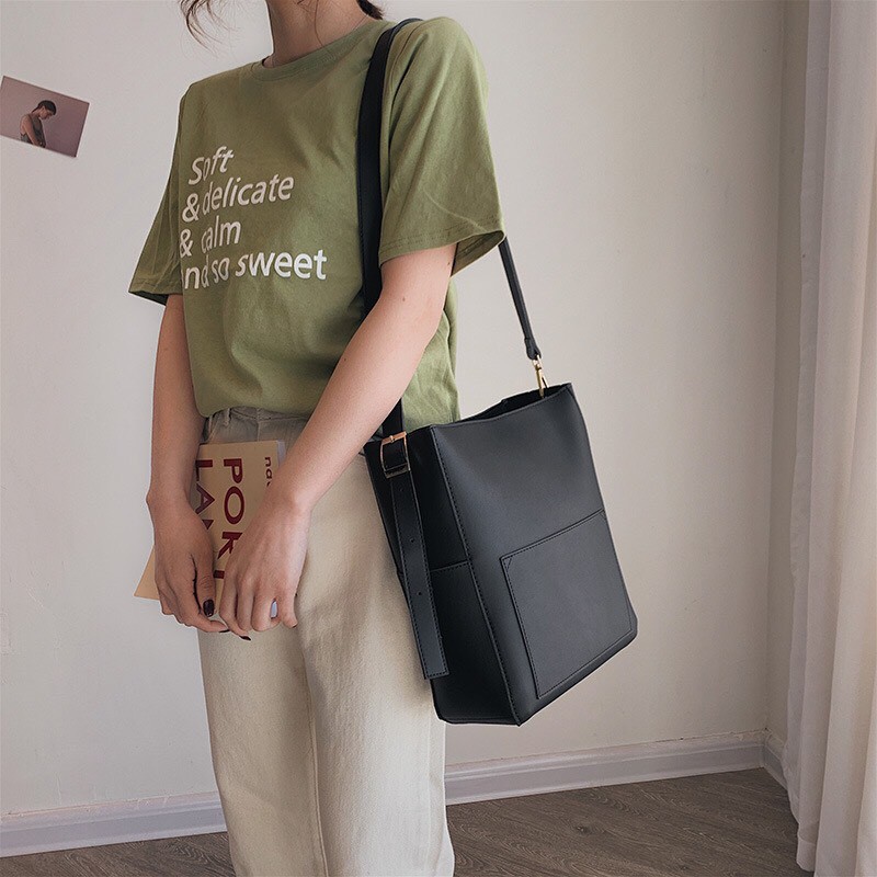 [TÚI TOTE] Túi Tote Da Trơn, Set 2 Túi Công Sở Đeo Chéo Đựng Vừa A4-Dành Cho Nữ Thanh Lịch Sang Trọng | BigBuy360 - bigbuy360.vn