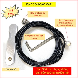 <Dành cho VESPA CỔ> Dây côn - ga - số - thắng trước
