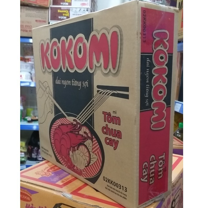 Mì Kokomi tôm chua cay Thùng 30 gói