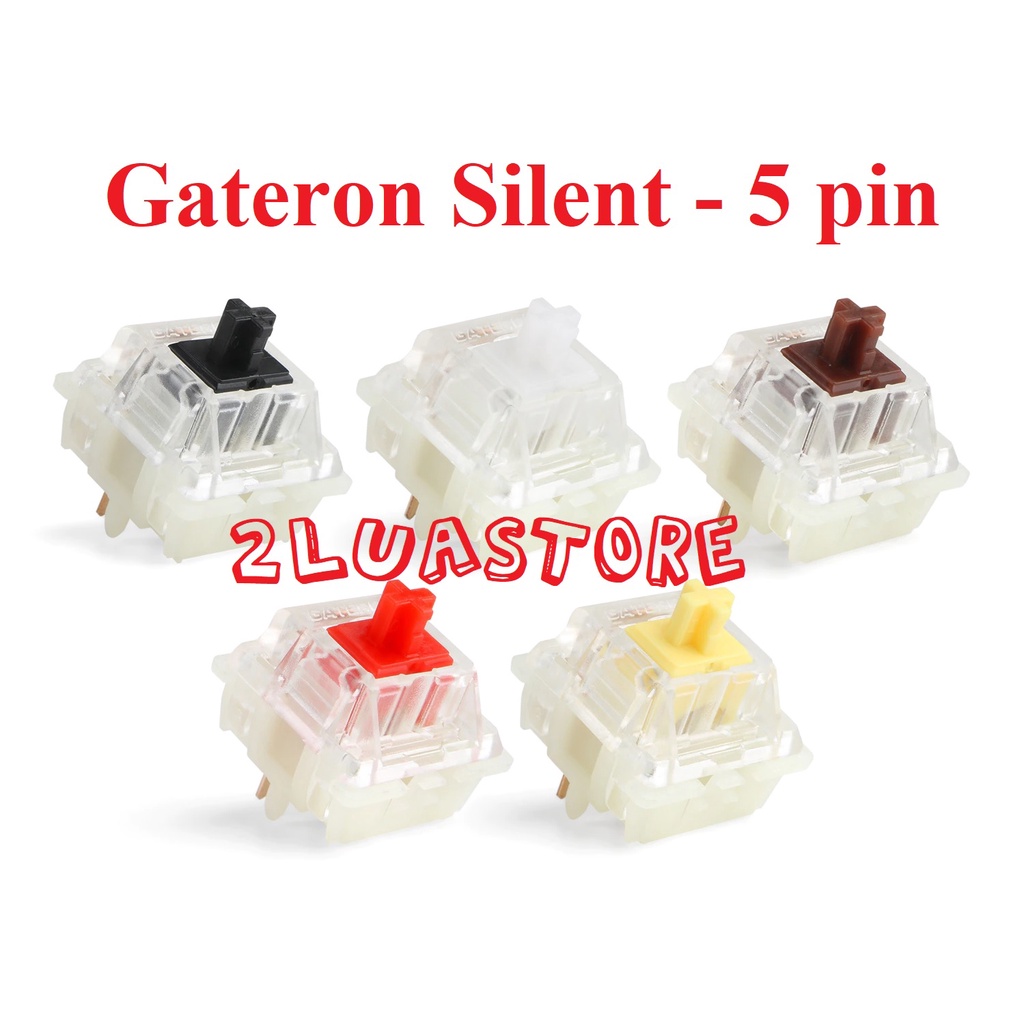 Công tắc bàn phím cơ Switch Gateron Silent (loại 5 pin)