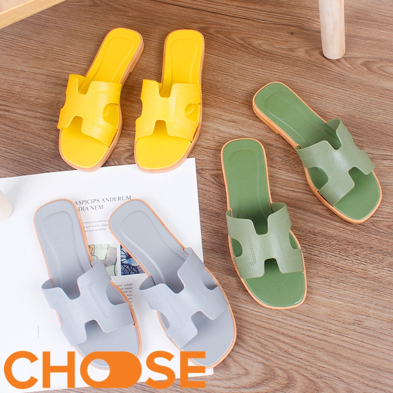 DÉP GUỐC CHỮ H Mẫu Hot 2022 Giày Nữ Choose Thời Trang Mới Nhất GK5K7
