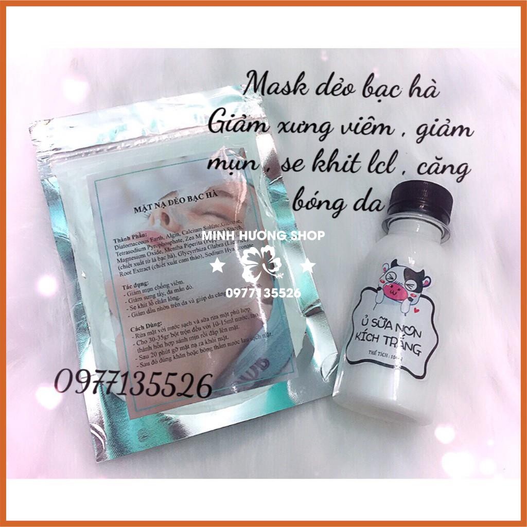 Mask dẻo bạc hà 100g xẹp mụn , tiêu viêm , giảm nhờn thu gọn lỗ chân lông