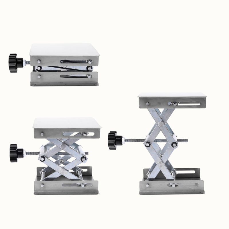 Bàn Nâng Phòng Thí Nghiệm Bằng Thép Không Gỉ 100x100mm