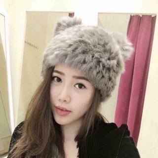 Mũ lông thỏ 2 tai