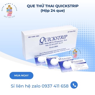 Hộp 24 Que Thử Thai Quickstrip- Que Phát Hiện Thai Sau 7-10 Ngày