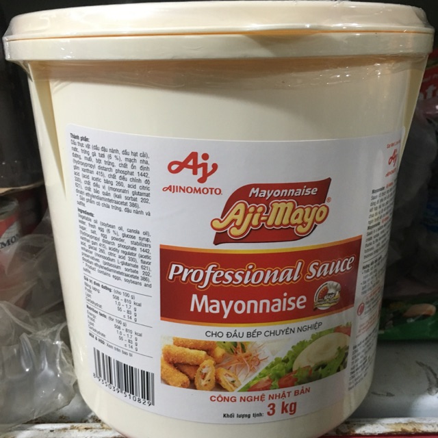 [FreeShip] [Giá hủy diệt] [Ảnh thật] [Chính hãng] Sốt Mayonnaise Aji-Mayo 3kg