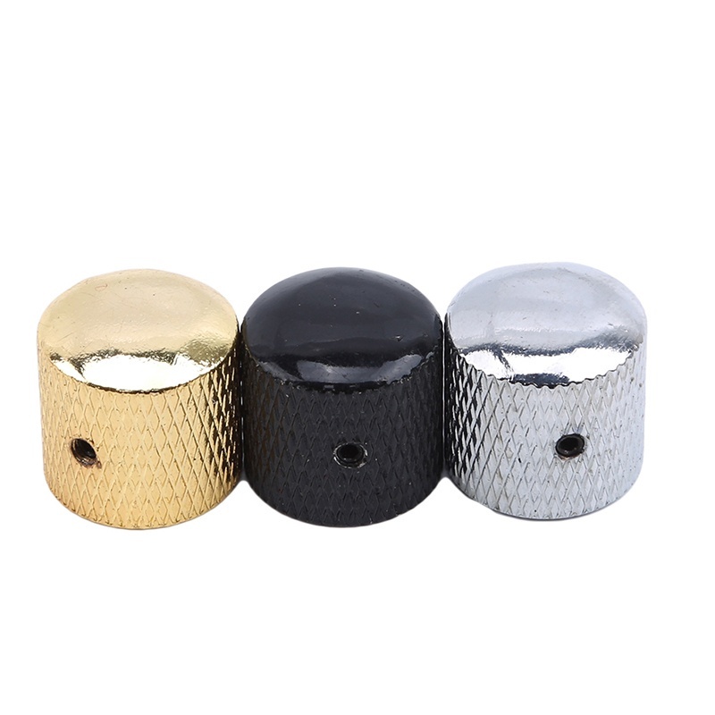 Metal Dome Tone Guitar Bass Control Knob Button Tools for Fender  Potentiometer Guitar Wrench Musical Parts
