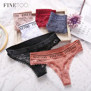 Quần lót lọt khe ren cạp chữ Finetoo cá tính gợi cảm mã L003 size M dưới 55kg, và L 55-60kg