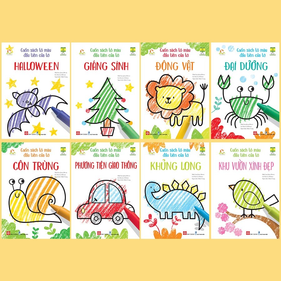 Sách - Combo - Cuốn sách tô màu đầu tiên của tớ 8T