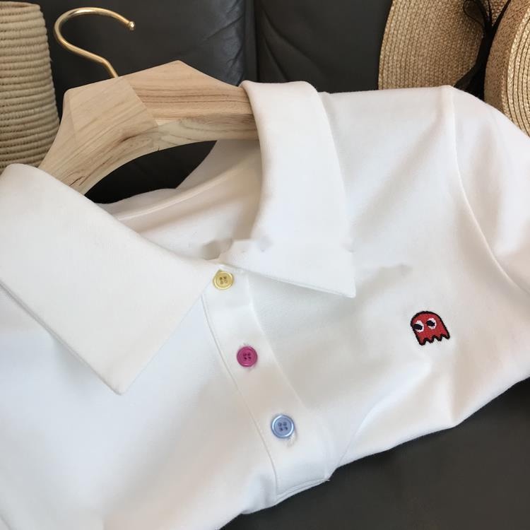 Set Áo Sơ Mi Trắng Ngắn Tay Cổ Bẻ + Quần short Lưng Cao Thời Trang Nữ