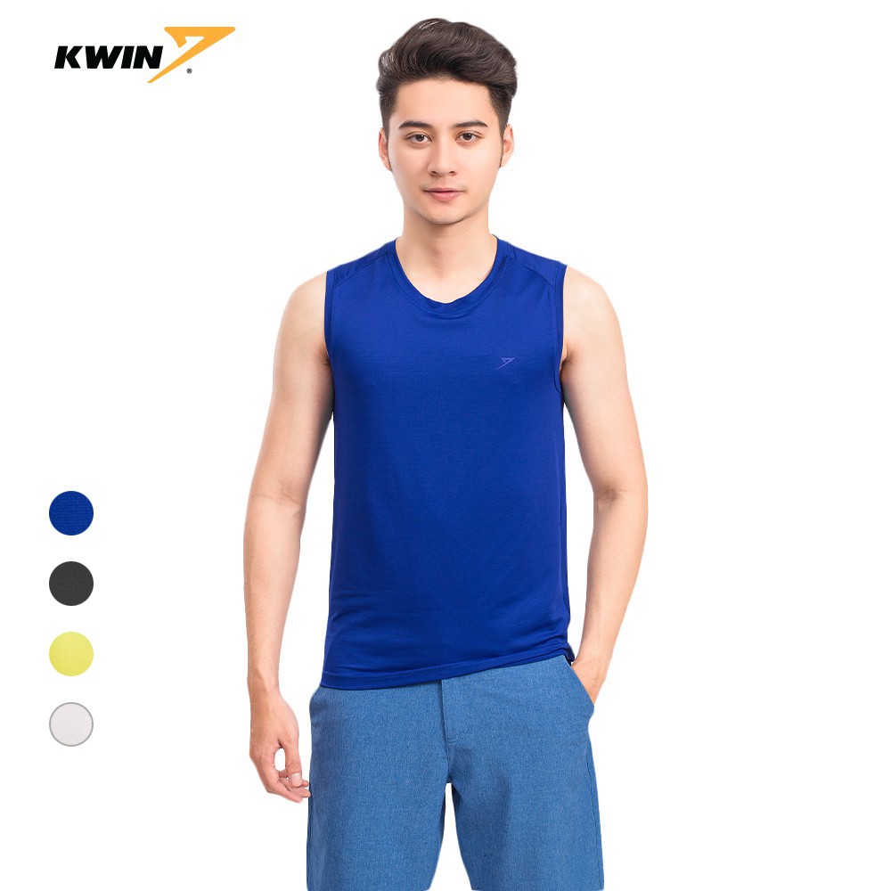 Áo tanktop nam Kwin phom dáng slim fit ôm vừa vặn, màu sắc nam tính, bề mặt vải độc đáo KTT006S9