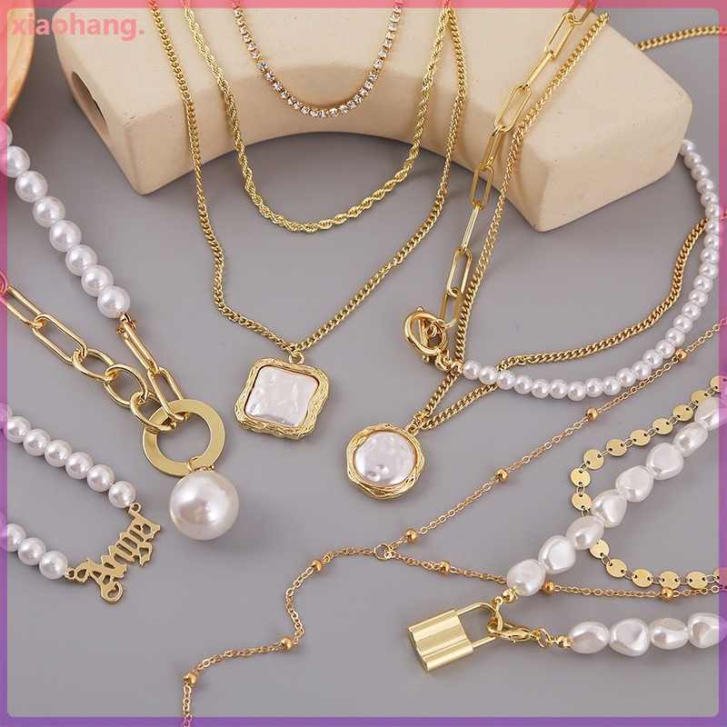 Vòng cổ Mặt Ngọc Trai Sang Trọng Thời Trang Cho Nữ