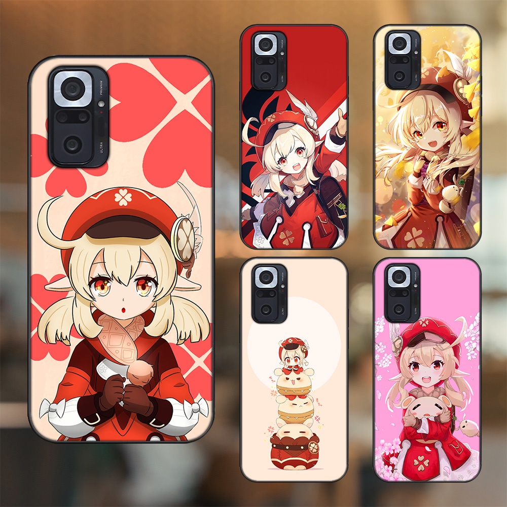 Ốp lưng Xiaomi Redmi Note 10 Pro viền đen in hình Klee Genshin Impact
