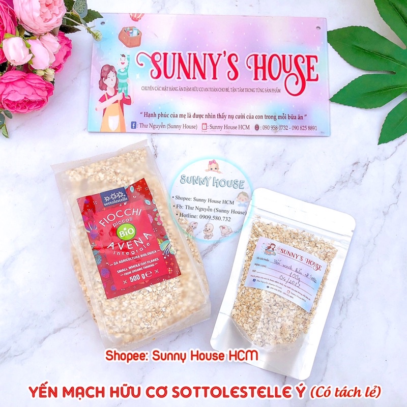 Yến Mạch Hữu Cơ Sottolestelle Ý 500g