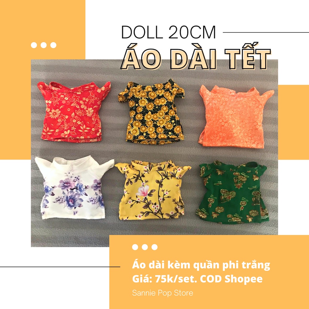Áo dài cho doll 20cm