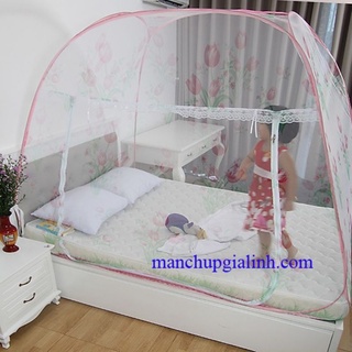 Màn Chụp Đỉnh Vuông Chân Viền, Mùng Chụp Tự Bung Đỉnh Vuông Chân Viền Hàng Cao Cấp Bảo Hành 18 Tháng