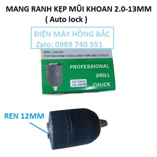 Đầu Mang Ranh kẹp mũi khoan nhanh 1.5-13mm loại tốt - Lắp cho các loại khoan đầu mang ranh 13 trục ren