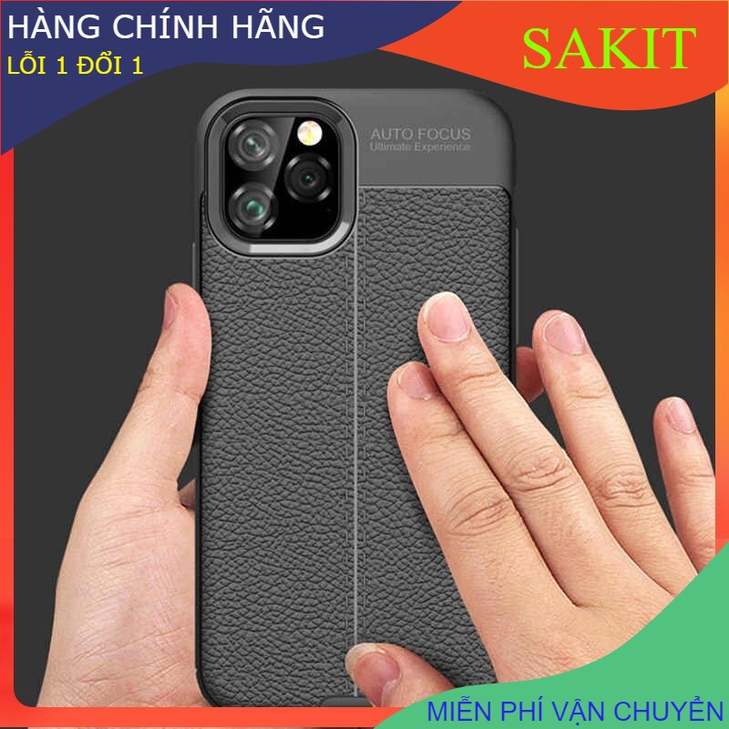 ỐP LƯNG VÂN DA CAO CẤP AUTO FOCUS IPHONE 12 - 5.4 INCH