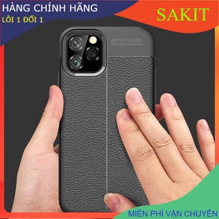 Ốp lưng vân da cao cấp auto focus iphone 12 - 5.4 inch