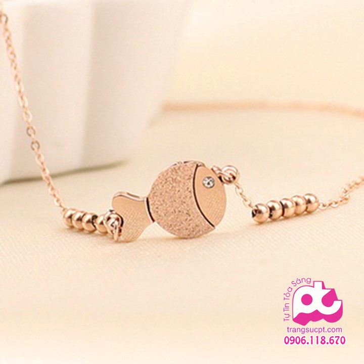 Lắc chân titan nữ cao cấp bảo hành không đen - SY_LC_41