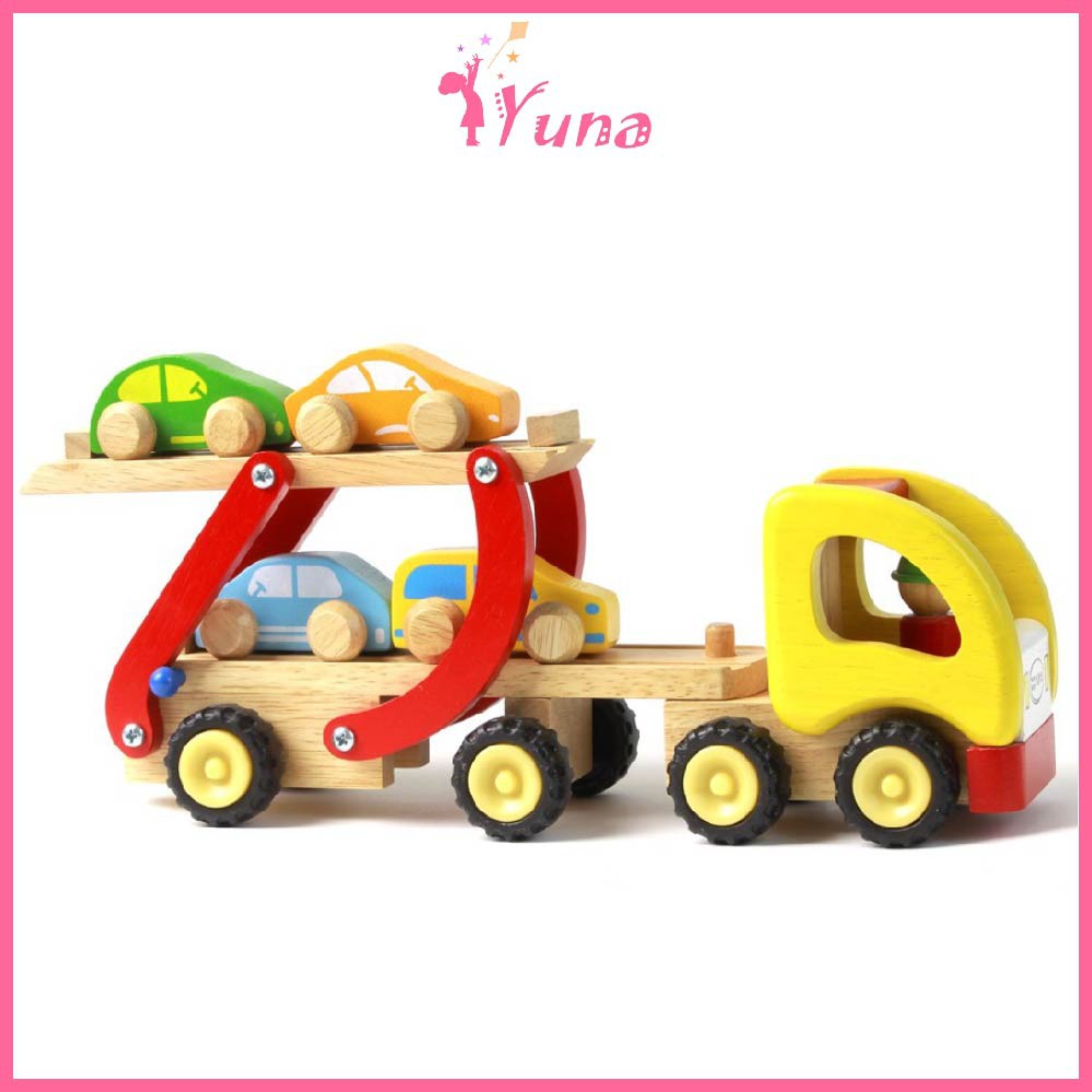 Xe hai tầng - Đồ chơi gỗ thông minh Winwintoys cho bé