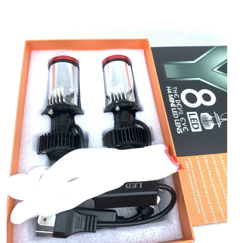 Đèn Pha LED Bi Cầu Mini H4 Y8D Công Xuất 47w Lắp Ô tô, Xe Máy