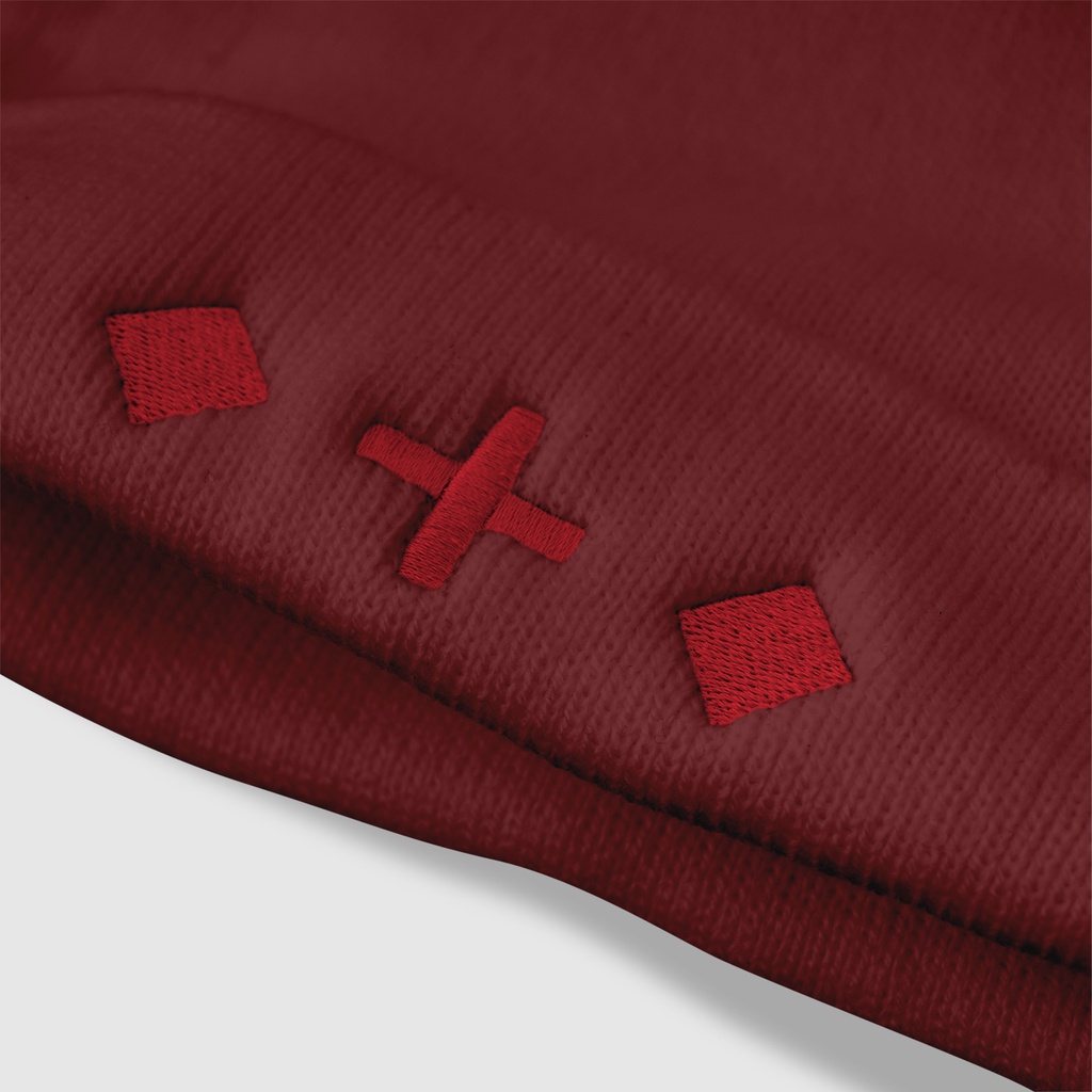 Mũ len Lesavril de Vetements Brilliante Dark Red