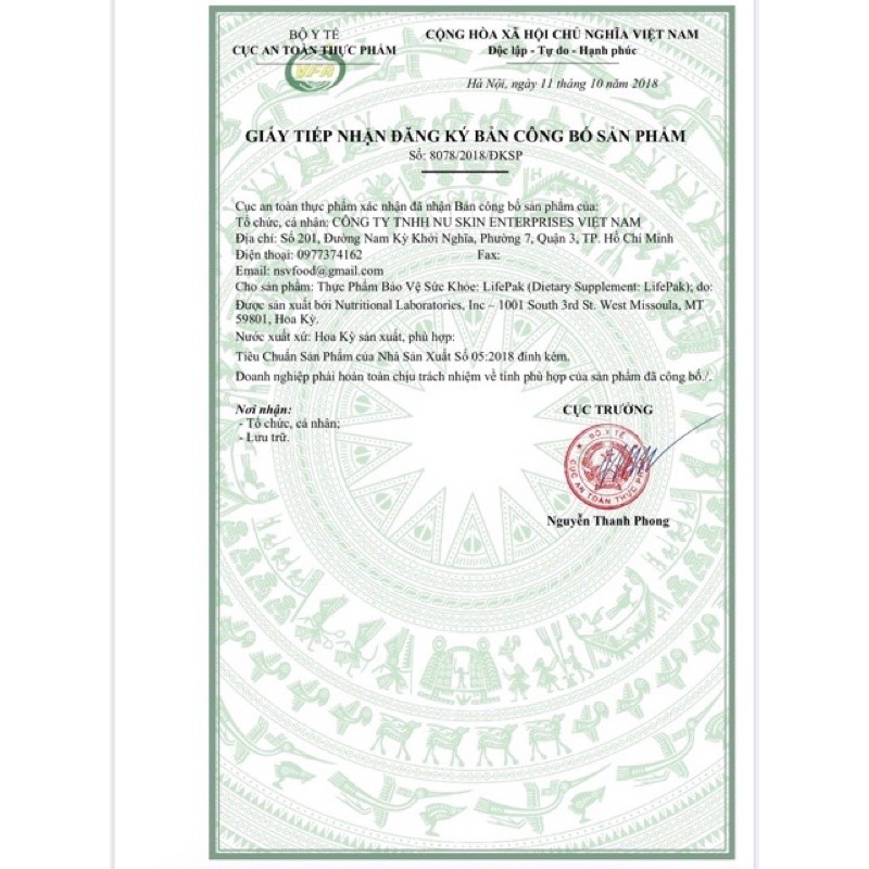 Lifepak của Núkin Viên uống cũng cấp dinh dưỡng(  hạn 11/2025)