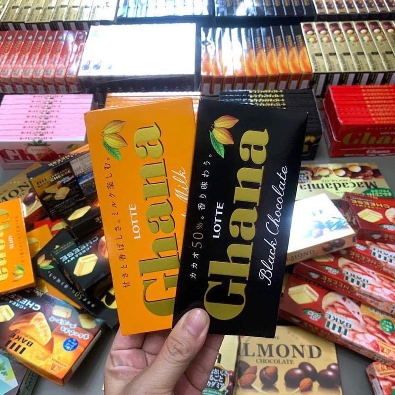 Chocolate Lotte Ghana Thanh 50g Socola Nhật