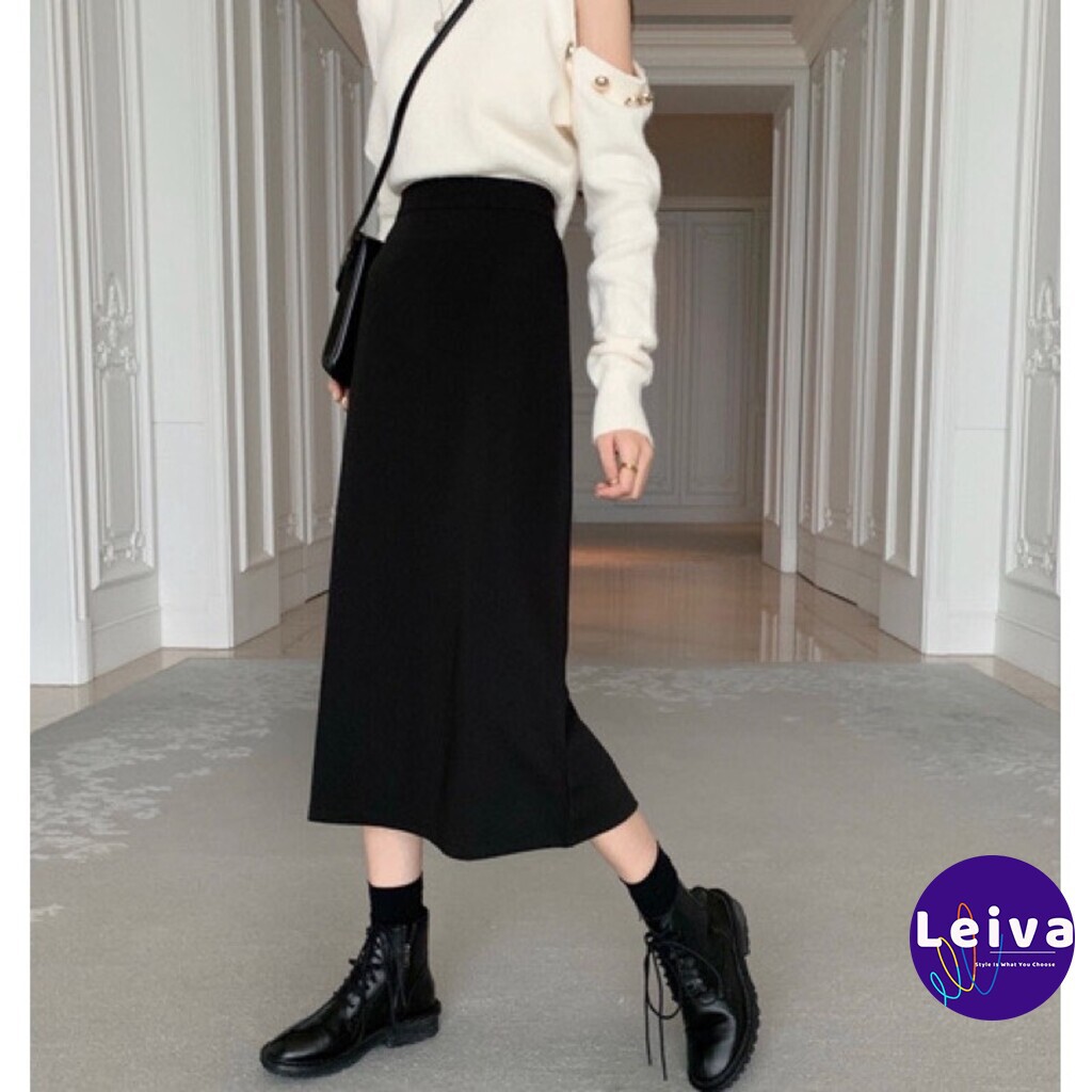 Chân váy dài chữ a công sở Ulzzang hàn quốc, Chân váy công sở nữ chữ a dài vintage xẻ tà suông lưng cao phong cách midi | BigBuy360 - bigbuy360.vn