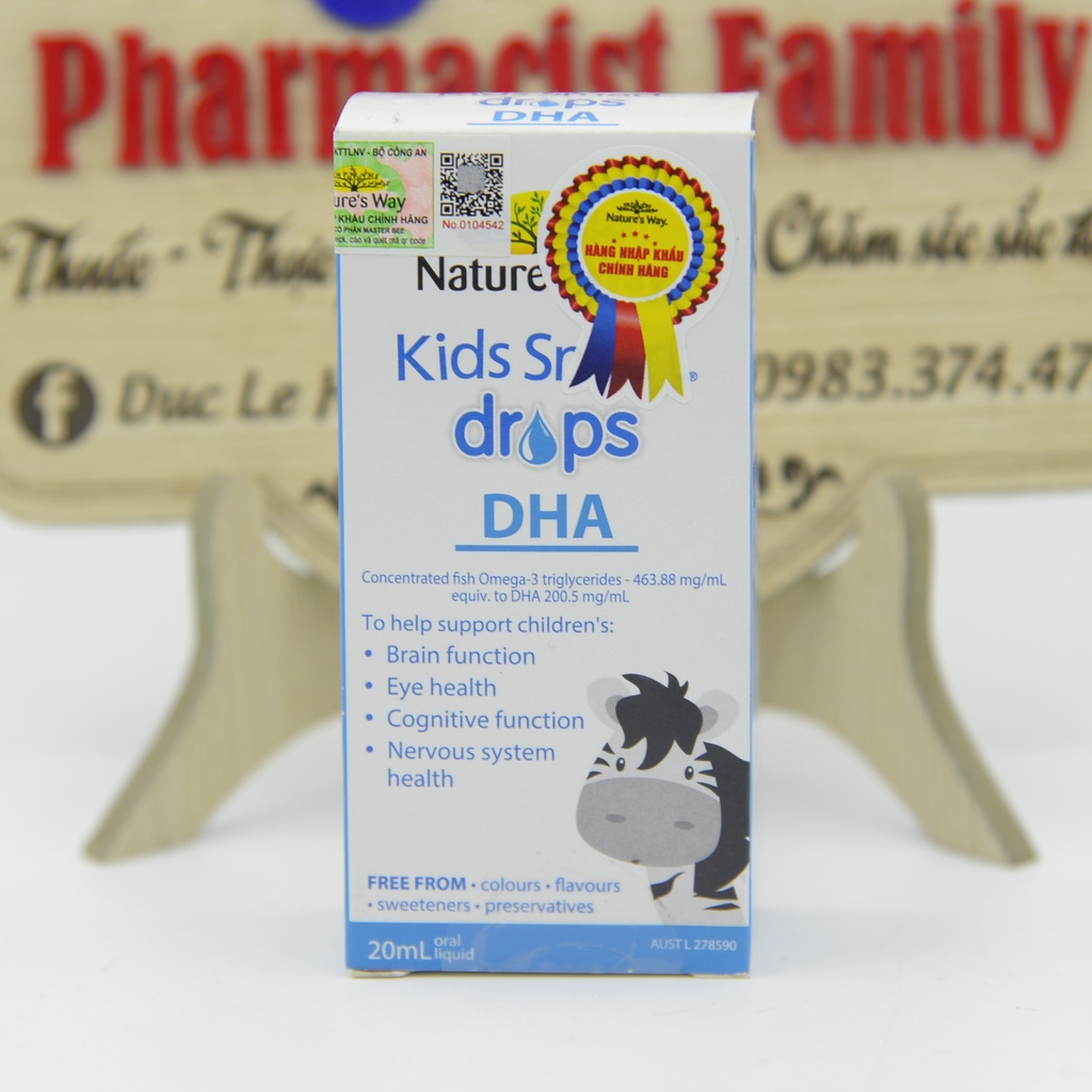 [Chính ngạch] DHA Cho Trẻ Sơ Sinh Nature's way Kids Smart Drops DHA [ÚC]- 20 mL