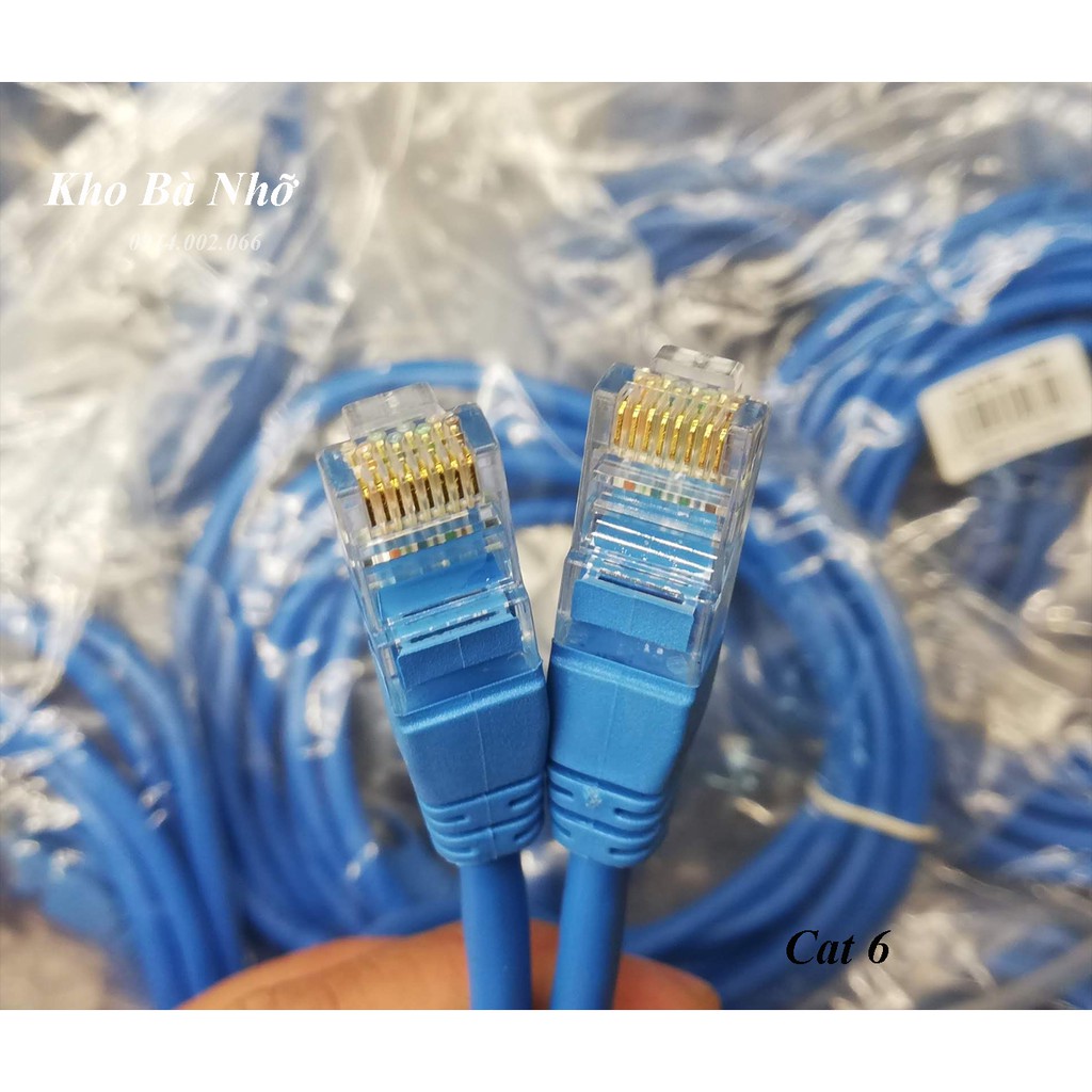 (3 mét). DÂY MẠNG CAT6 đúc sẵn 2 đầu dài 3m - Dây Cáp mạng lan chính hãng