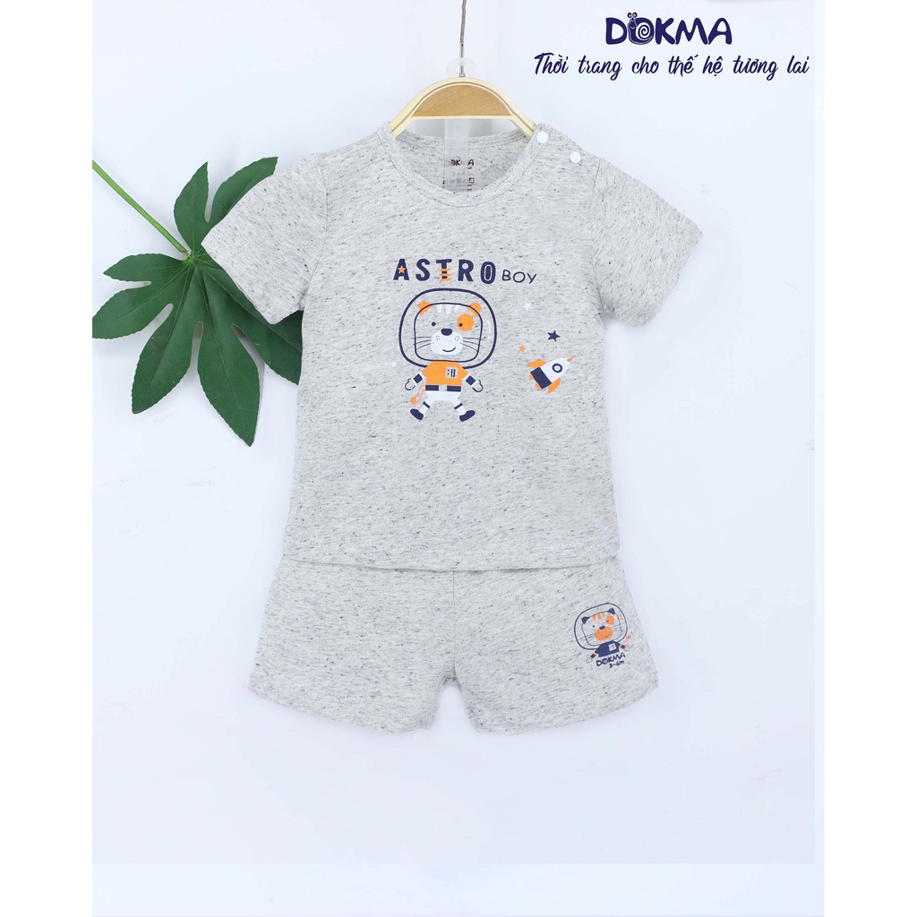 [Mã FARSBR241 giảm 15k đơn 0đ] DMB176 Bộ quần áo cộc tay cài vai Dokma ( 6-18M)