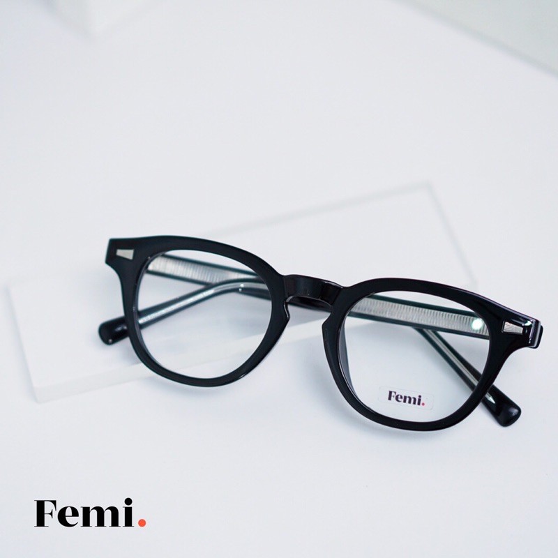 Gọng kính cận tròn Femi Bora chính hãng mắt kính cận nam nữ cao cấp | BigBuy360 - bigbuy360.vn