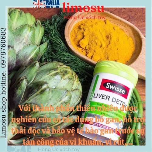Viên Thải độc gan Liver Detox Swisse Úc