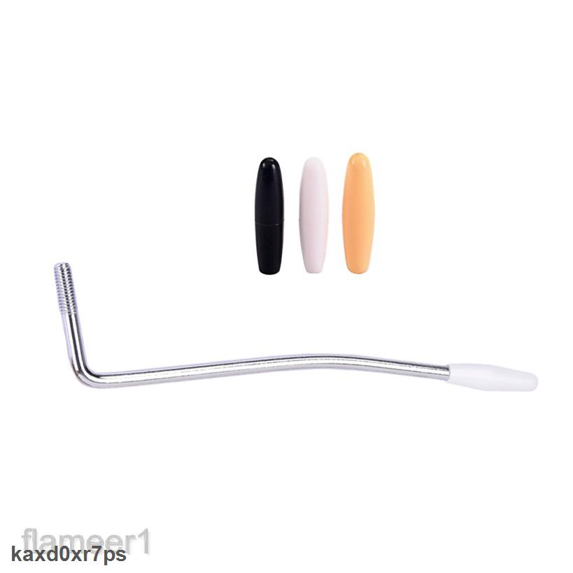 Cam Kết Hàng Như Hình Cần nhún chrome 5mm kèm 3 đầu bọc chuyên dụng cho guitar điện