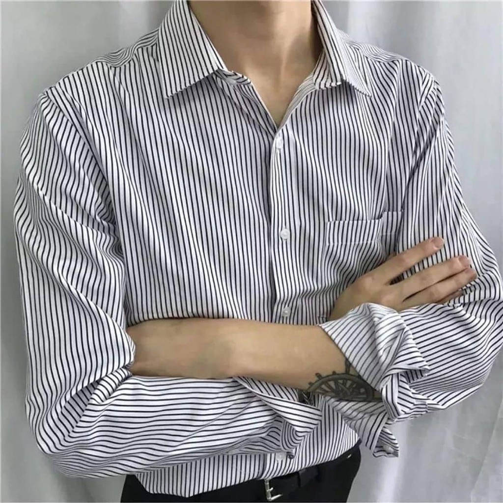 Áo sơ mi kẻ sọc size M đến 5XL