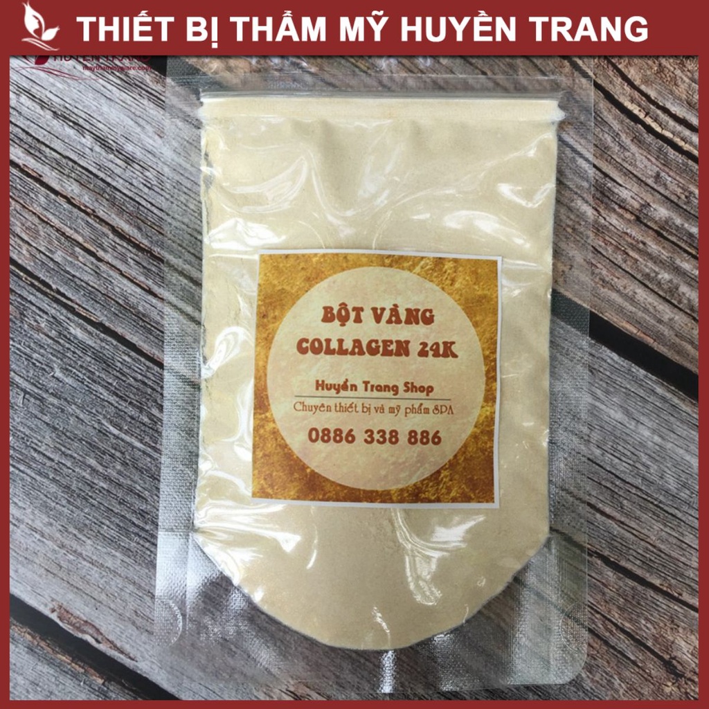 Mặt Nạ Collagen Tươi Vàng 24k Handmade - Thẩm Mỹ Huyền Trang NANOCEE