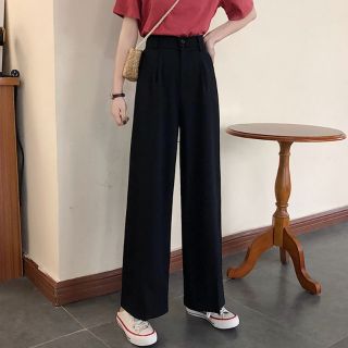 (Order) Quần baggy tây ống suông lưng cao basic