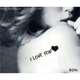 Xăm dán tattoo chữ B296