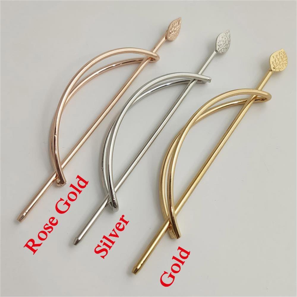 Kẹp Tóc Kim Loại Hình Oval Đơn Giản