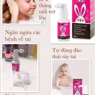 Xịt tan ráy tai CleanEars kids 30ml