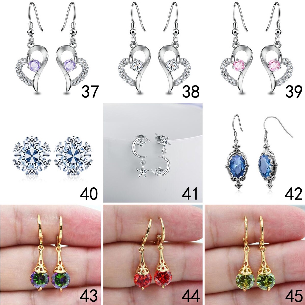 Bông Tai Mạ Bạc 925 Thời Trang Hàn Quốc Ed010
