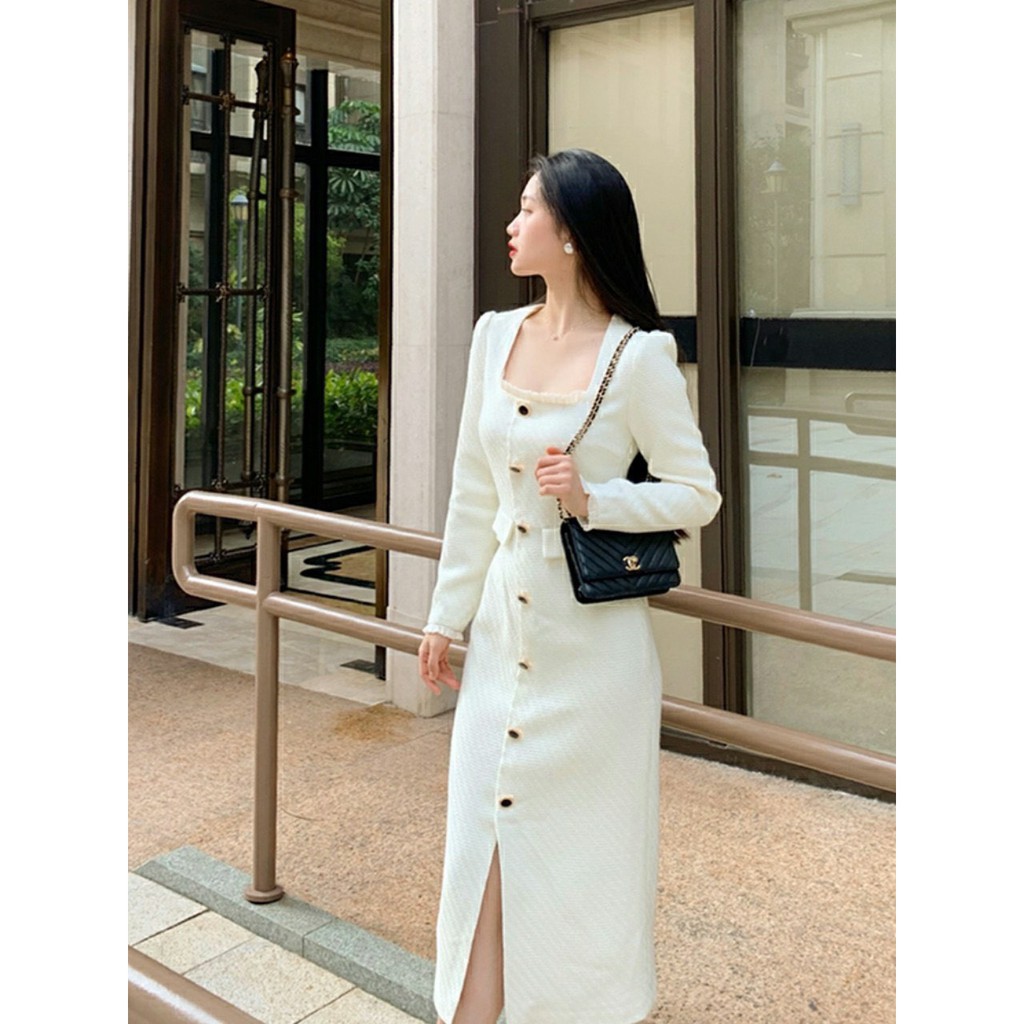 ❄🍂LADY sang chảnh trong màu trắng TWEED