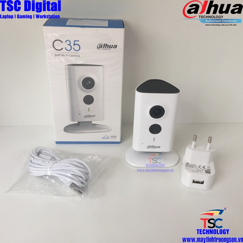 Camera IP Không Dây Dahua C35 IPCC35P 3.0MP Chính Hãng DSS | Maytinhtruongson.com.vn