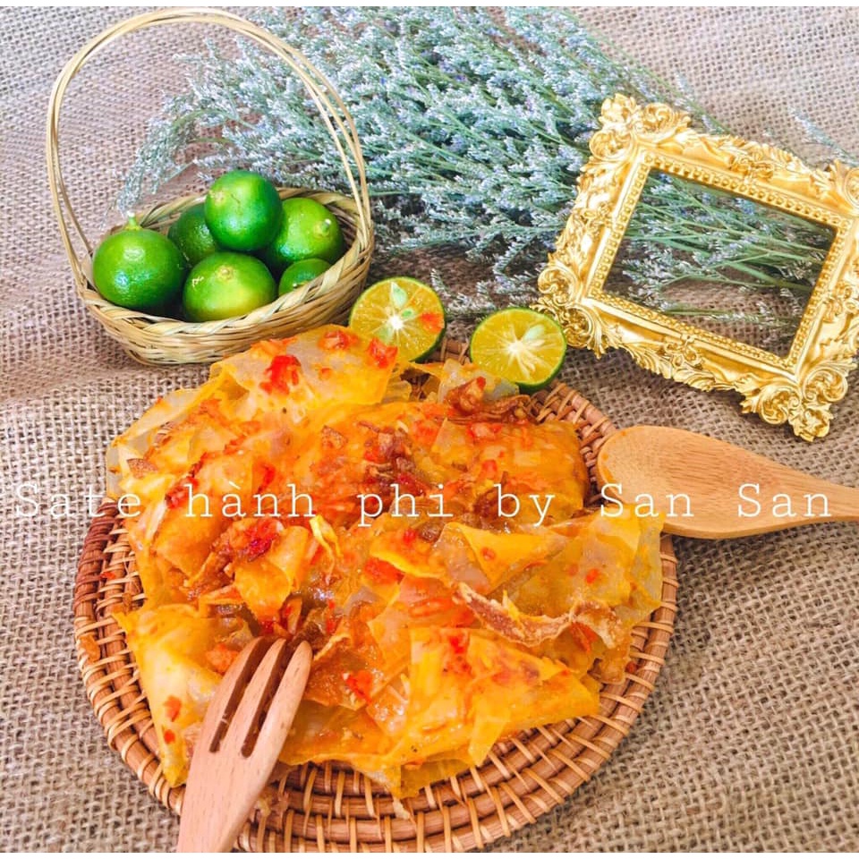 Bánh Tráng Phơi Sương Muối Hành Phi  Bánh Tráng Muối Ớt Túi Zip Siêu Hấp Dẫn