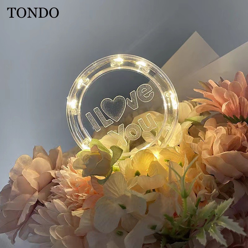 Đèn Led Đèn Đom Đóm Các Mẫu Chữ Love, Vương Miệng, I Love Y Kèm Pin 3 Chế Độ Nháy