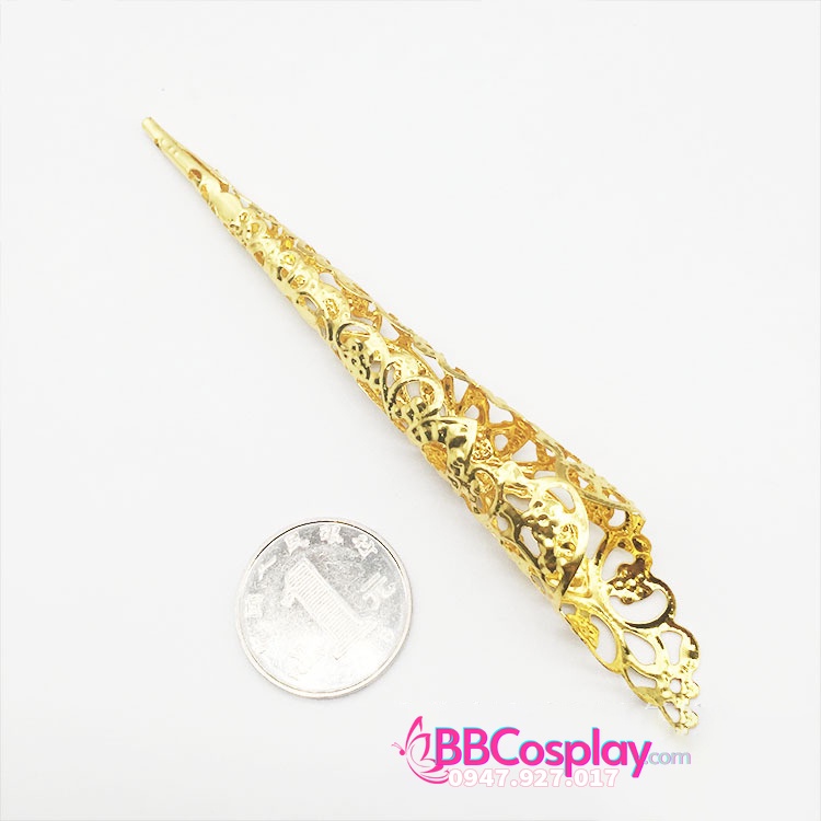 Móng tay giả cổ trang - hộ giáp - móng tay vàng - 12393